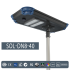 SOLARIS, Armatura Stradale Fotovoltaica, LED 40W 6000K, Modulo FV 50Wp, Sensore movimento, Garanzia 5 anni