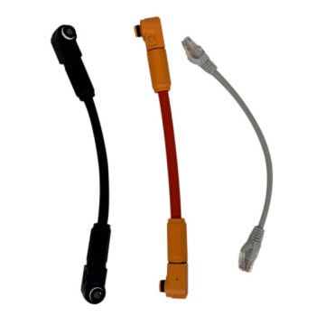 Pylontech US2000/US3000/US5000 - Set di cavi per il collegamento in parallelo delle batterie, Colore: rosso e nero, Cavo di comunicazione RJ45