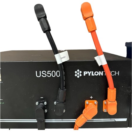 Pylontech US2000/US3000/US5000 - Set di cavi per il collegamento in parallelo delle batterie, Colore: rosso e nero, Cavo di comunicazione RJ45
