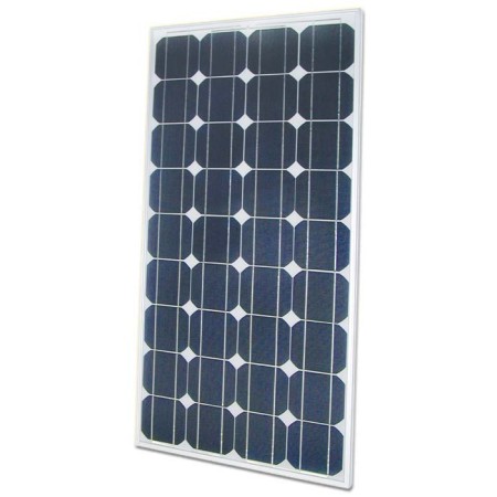 EURSOLAR 100 Wp, Modullo fotovoltaico monocristallino, 36 celle, 12V, Garanzia di 3 anni